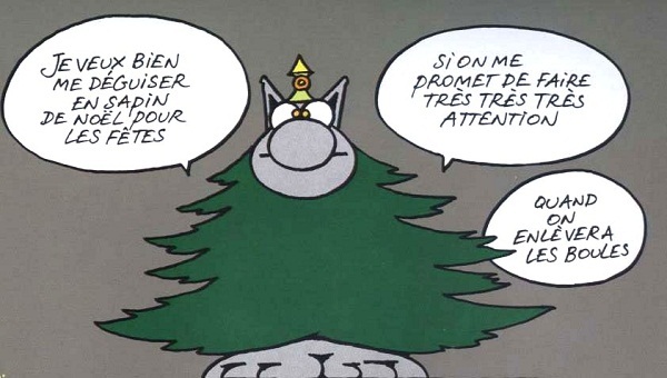 Le chat Noel par Geluck